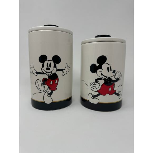 Disney Mickey Mouse Signature Canister Jar Set NEW - Picture 1 of 7